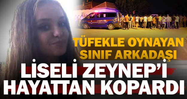 17 yaşındaki Zeynep kaza kurşunuyla öldü