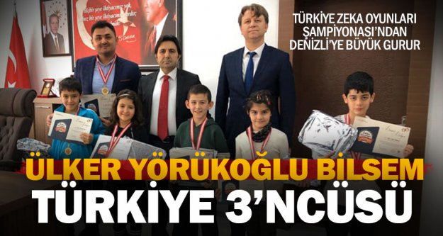 Denizlili öğrenciler zeka oyunlarında Türkiye 3'ncüsü oldu