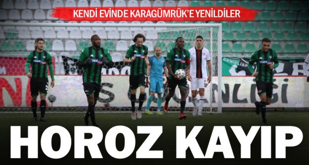 Denizlispor, kendi evinde Karagümrük'e 2-1 yenildi