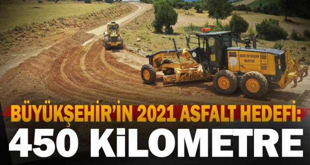 Büyükşehir'den yeni sezonda 450 km asfalt