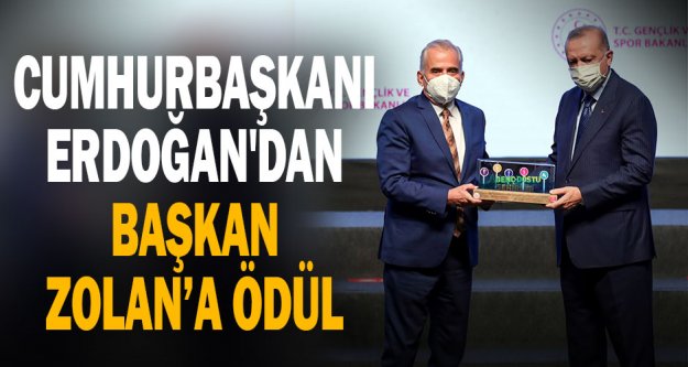 Cumhurbaşkanı Erdoğan'dan Başkan Zolan'a ödül