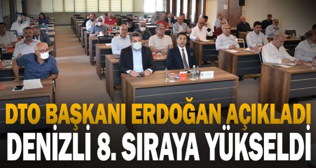 DTO Başkanı Erdoğan açıkladı Denizli, 8. sıraya yükseldi