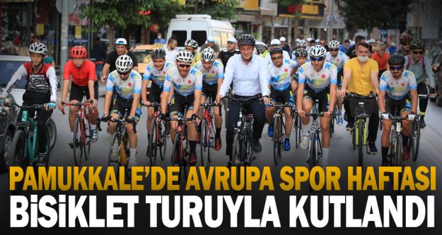 Pamukkale'de Avrupa Spor Haftası, bisiklet turuyla kutlandı