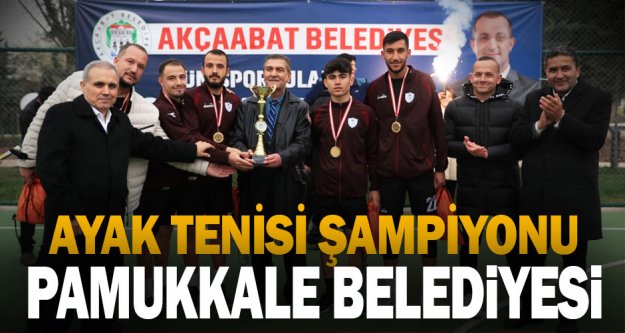 Ayak tenisi şampiyonu Pamukkale Belediyesi