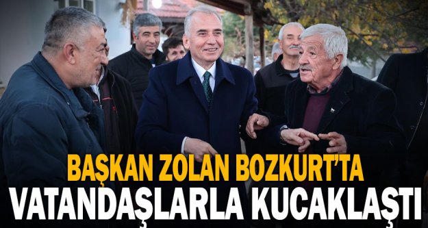 Başkan Zolan Bozkurt'ta vatandaşlarla kucaklaştı