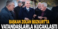 Başkan Zolan Bozkurtta vatandaşlarla kucaklaştı