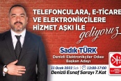Sadık Türk, ‘yenilikleri’ ile Elektronikçiler Odası’na aday oldu