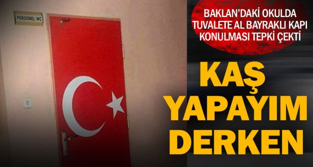 Baklan'da Türk Bayrağı'na hakaret