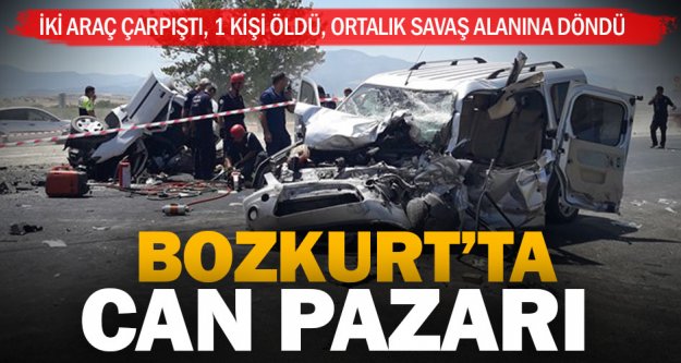 Bozkurt'taki feci kazada 1 kişi öldü