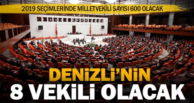Denizli, 2019'da 600 milletvekilinin 8'ini Başkent'e gönderecek