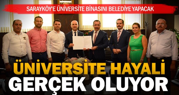 Sarayköy Belediyesi bina yapacak, ilçeye üniversite gelecek