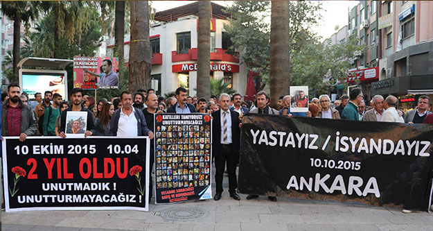 Ankara katliamında ölenler, Denizli'de anıldı