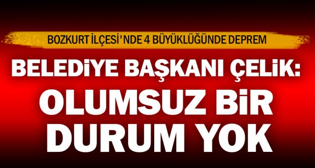 Bozkurt Belediye Başkanı Çelik: Olumsuz bir durum yok