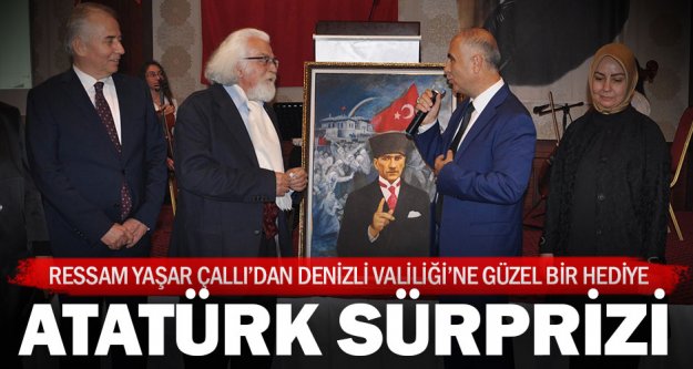 Ressam Çallı'dan Vali Karahan'a Atatürk tablosu
