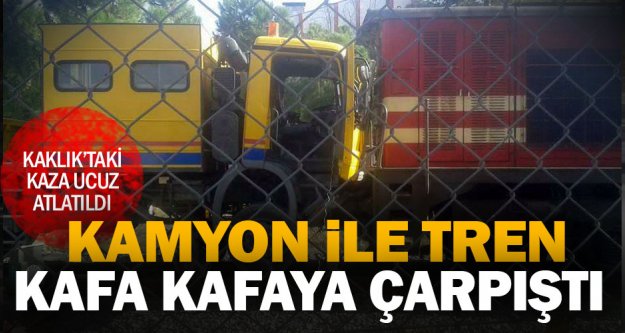 Kaklık'taki tren kazası ucuz atlatıldı