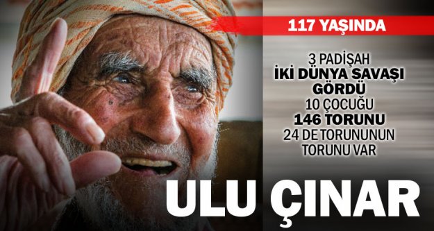 117 yaşındaki Acıpayamlı ulu çınar Şükrü Dede!