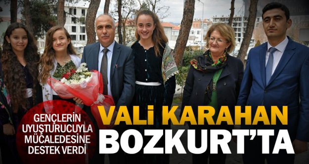 Vali Hasan Karahan Bozkurt'u ziyaret etti, uyuştucuyla mücadeleye destek verdi