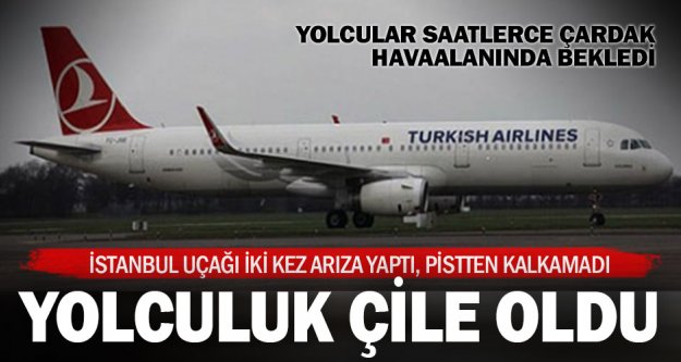 İstanbul uçağı iki kez denedi kalkamadı, yolcular havaalanında kaldı