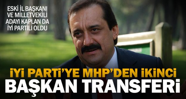 MHP'nin eski il başkanı Zafer Kaplan İyi Parti rozeti taktı