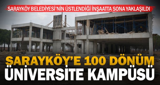 PAÜ Sarayköy Meslek Yüksekokulu inşaatı yükseliyor