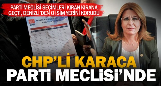 Gülizar Biçer Karaca ikinci kez CHP Parti Meclisi'nde