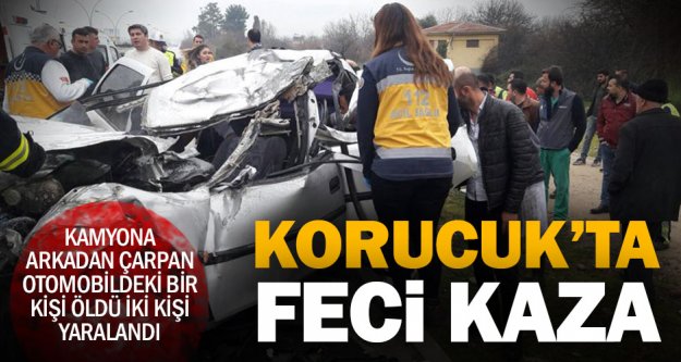 Korucuk'ta kaza: Bir kişi öldü, iki kişi yaralandı