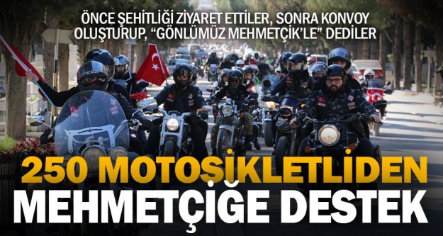 Motosiklet tutkunlarından Afrin'deki Mehmetçikler'e destek