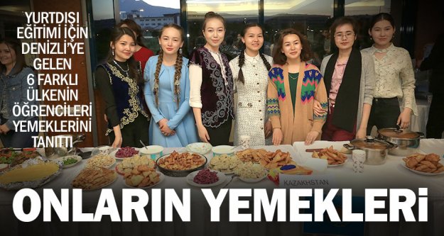 6 farklı ülkeden gelen öğrenciler kültürel yemeklerini tanıttı