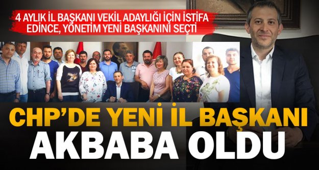 Cumhuriyet Halk Partisi Denizli İl Başkanlığı'na Mahir Akbaba seçildi