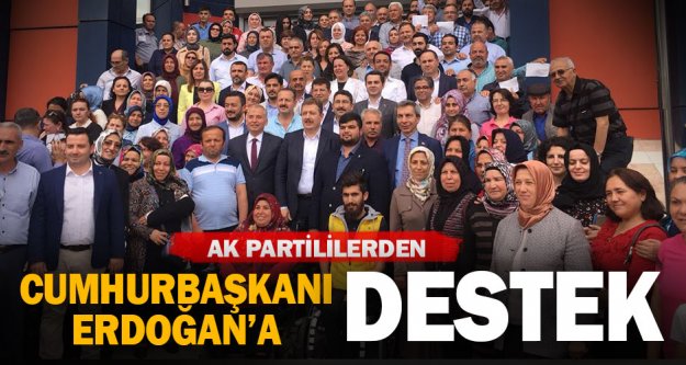 Denizli Ak Parti'den Cumhurbaşkanı Erdoğan'a destek