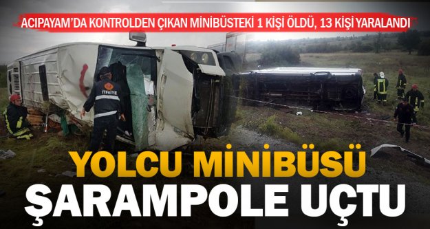 Mehteran takımının taşındığı minibüs devrildi: 1 ölü, 12 yaralı