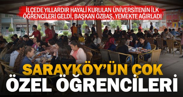 Sarayköy'ün ilk üniversitelileri geldi