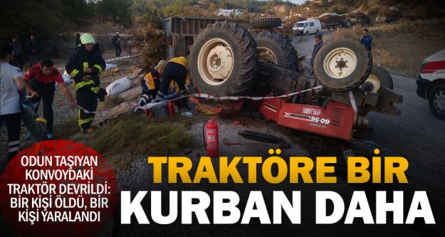 Acıpayam Yeşilyuva'daki traktör kazasında 1 kişi öldü, 1 kişi yaralandı