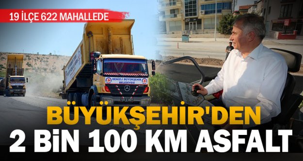 Büyükşehir'den 2 bin 100 kilometre asfalt