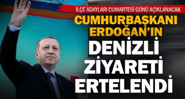 Cumhurbaşkanı Erdoğan, ilçe adaylarını İzmir'den açıklayacak