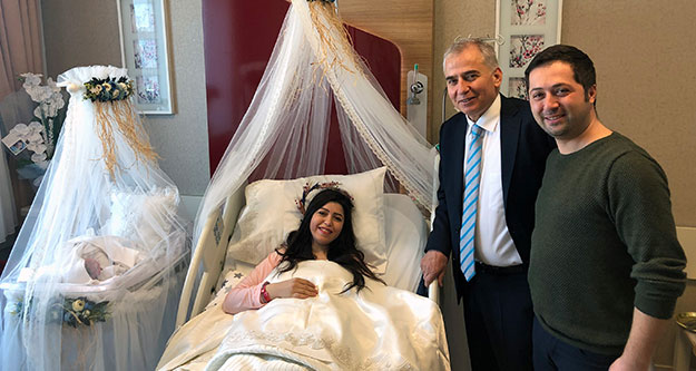 Başkan Zolan'dan 'Osman Gazi' bebeğe ziyaret