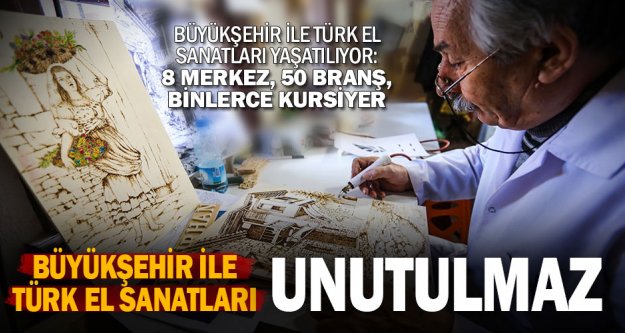 Büyükşehir,  Türk el sanatlarını yaşatıyor