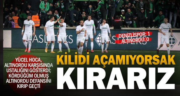 Stresli maç Denizlispor'un: Denizlispor-Altınordu: 1-0