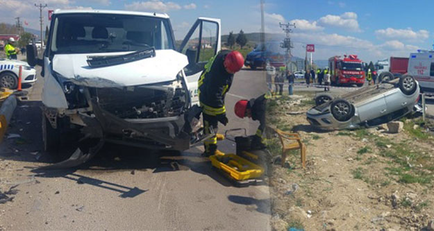 Acıpayam'da kaza: 4 kişi yaralandı