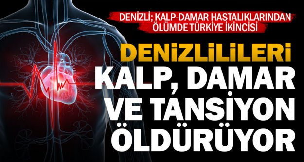 Denizli; kalp-damar hastalıklarından ölümde Türkiye ikincisi