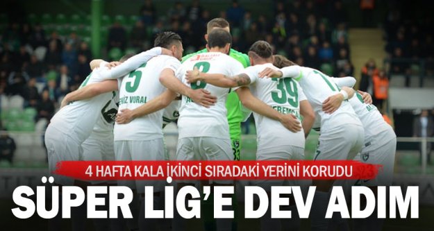Denizlispor'dan Süper Lig'e dev adım
