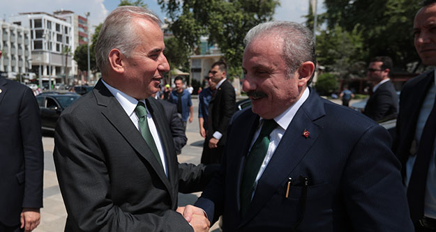 TBMM Başkanı Şentop, Vali Karahan ve Başkan Zolan'ı ziyaret etti