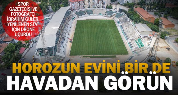 Yenilenen Atatürk Stadı'nın havadan görüntüleri