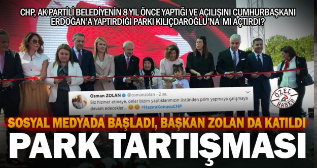 CHP, 8 yıl önce yapılan parkı Kılıçdaroğlu'na açtırdı iddiası sosyal medyanın gündeminde: #HazıraKonucuCHP