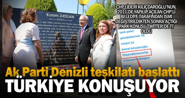 CHP Lideri Kılıçdaroğlu'nun 8 yıl önce açılışı yapılan parkı tekrar açması Türkiye gündeminde