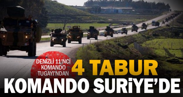 Denizli'den 4 tabur komando Barış Pınarı Harekatı'nda
