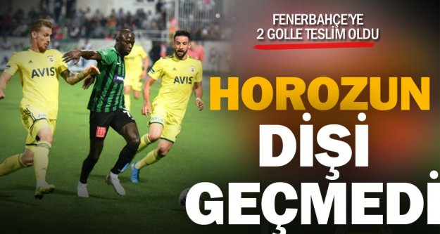 Denizlispor, Fenerbahçe maçında da kötü gidişini durduramadı