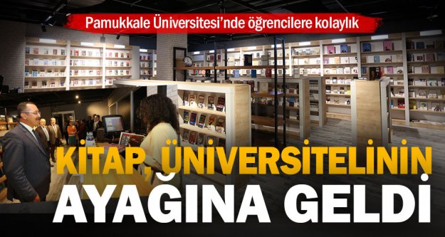 Pamukkale Üniversitesi'nde kitap satış noktası açıldı