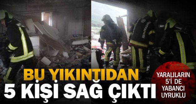 Zeytinköy'deki patlamada yaralanan 5 kişi yabancı uyruklu