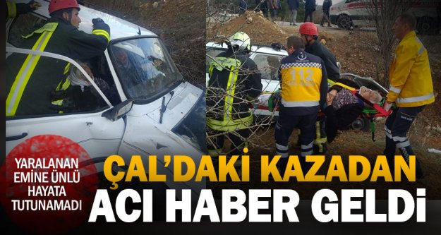 Çal'daki kazada 1 kişi öldü